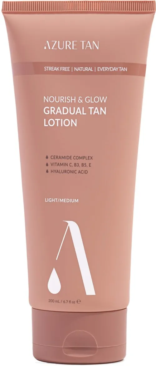 Azure Tan Nourish & Glow Gradual Tan Lotion Light/ Medium
