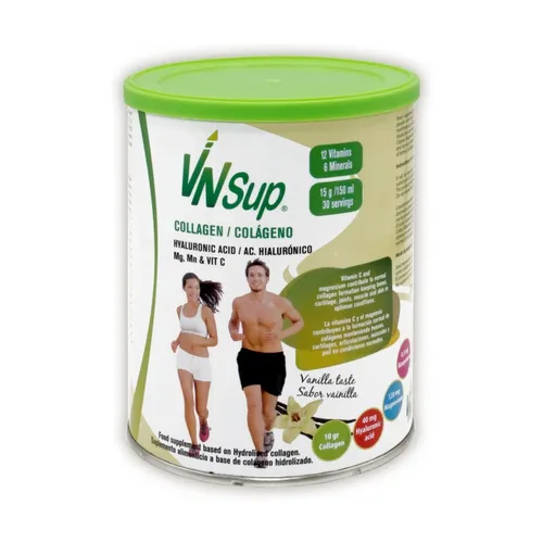 Vanguard Nutrition VNSup Kollagen mit Hyaluronsäure, Magnesium und Vitamin C Vanille Aroma