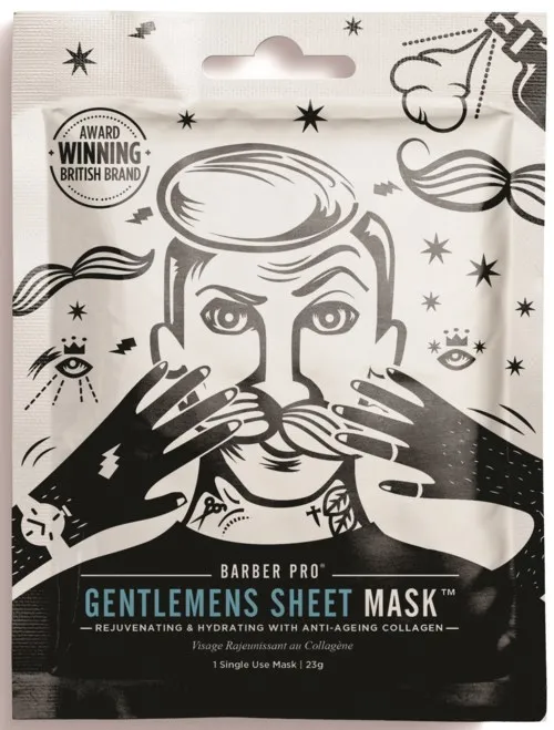 Barber pro Gentlemen’S Sheet Mask With Anti-Ageing Collagen