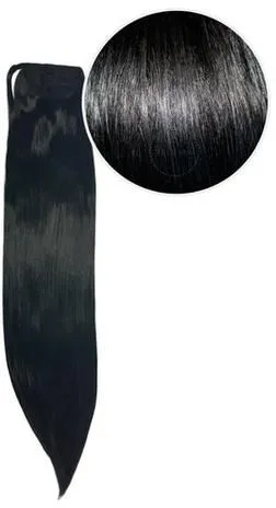 Bellami Hair Extensions Ponytail 180 g Jet Black