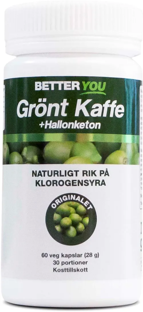 Better You Grönt Kaffe + Hallonketon 60 St.