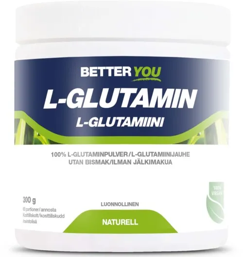 Better You Naturligt L-Glutamin Naturell 300 g
