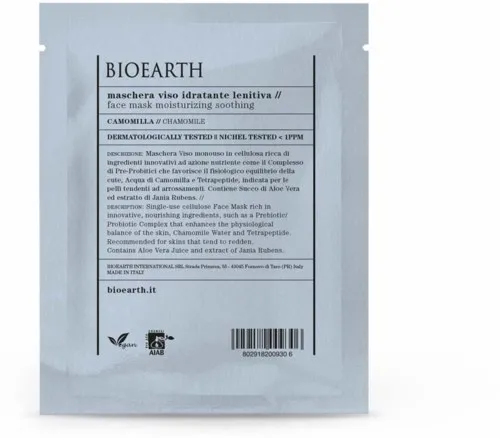 Bioearth Sheetmask Moisturising Soothing 15 ml
