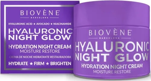 Biovène Star Collection Hyaluronic Night Glow Restore Hydration Night Cream 50 ml