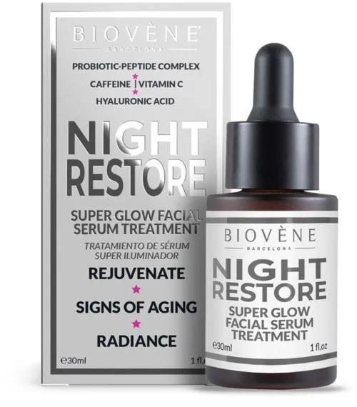 Biovène Star Collection Night Restore Super Glow Facial Serum Treatment 30 ml