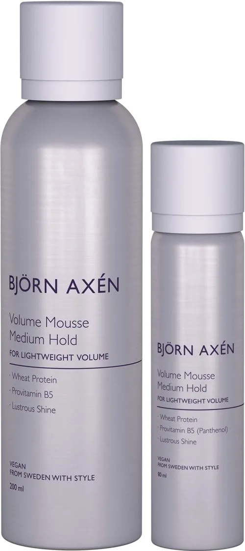 Björn Axen Volume Mousse Medium Hold 200 ml & Travel Size 80 ml
