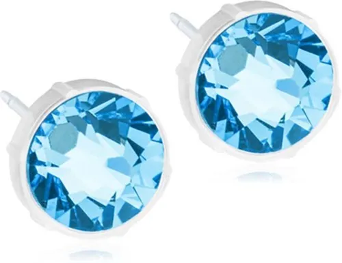 Blomdahl Medical Plastic Bezel 6 mm Aquamarine