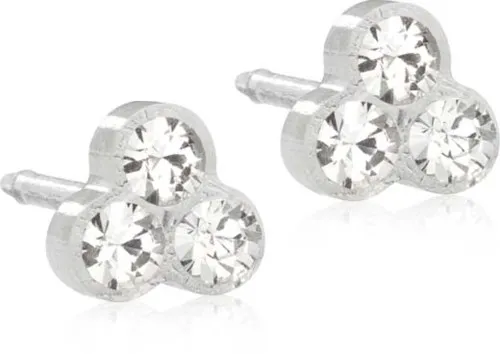 Blomdahl Medical Plastic Clover 6 mm Crystal