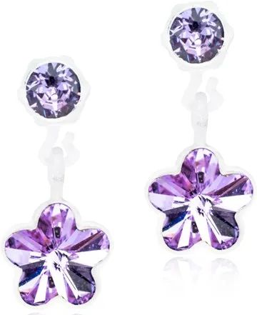 Blomdahl Medical Plastic Pendant Flower 4/6mm Violet