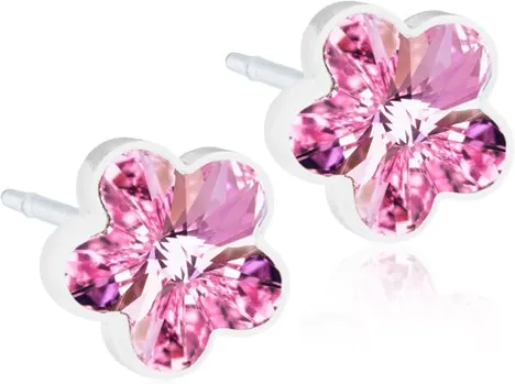 Blomdahl Medical Plastic Flower 6mm Light Rose
