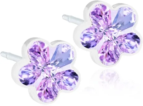 Blomdahl Medical Plastic Flower 6mm Violett