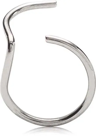 Blomdahl Natural Titanium Nose Ring 10 mm Right