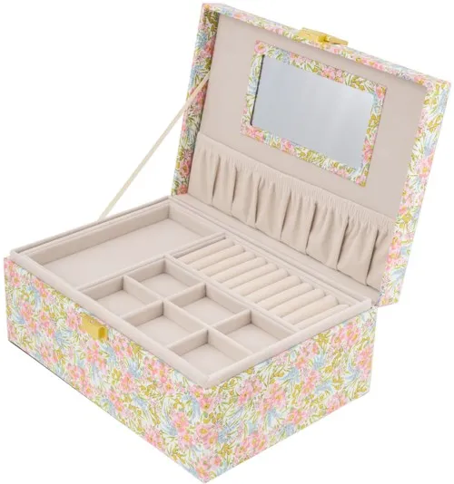 Bon Dep Jewelry box square mw Liberty Swirling Petals