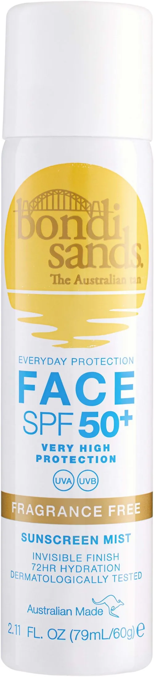 Bondi Sands SPF50+ Fragrance Free Face Mist 79 ml