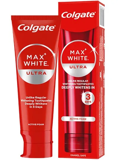 Colgate Toothpaste MaxWhite Ultra Active Foam 75 ml