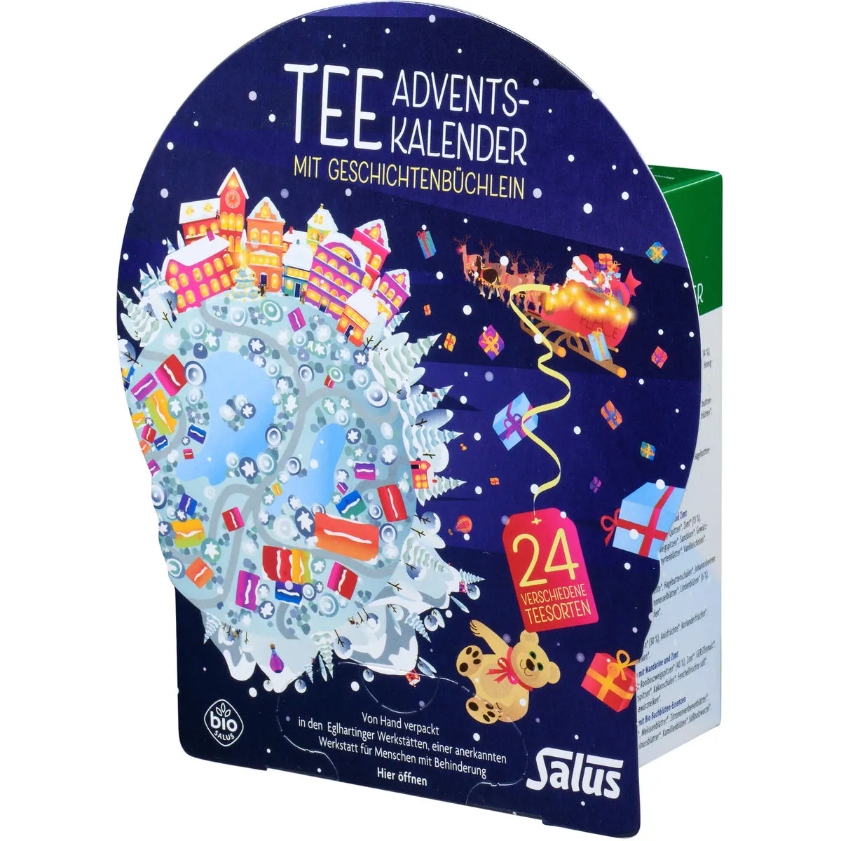 Salus Tee Adventskalender bio mit Geschichtenbüchlein, 24 St. Filterbeutel
