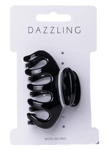 Dazzling Hår Blank hårklämma svart