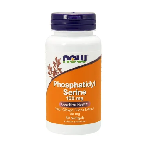 NOW Foods Phosphatidylserin 100 mg mit Gingko-Biloba-Extrakt 60 mg