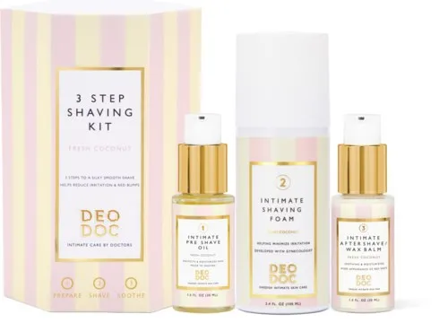 DeoDoc Intimate Shaving Trio - Fresh Coconut
