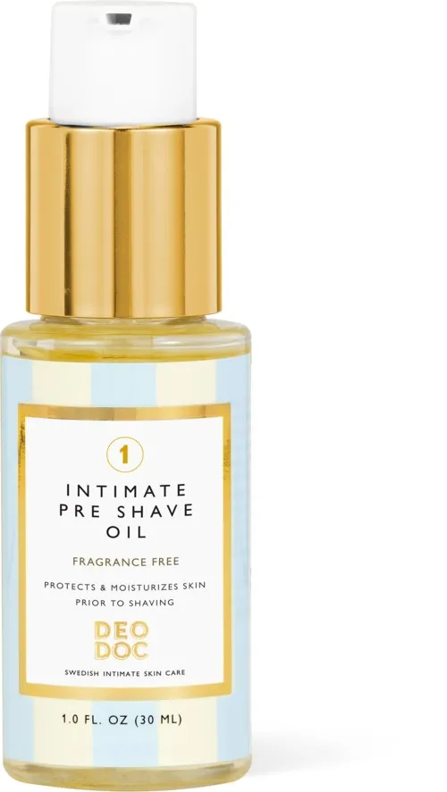 DeoDoc Intimate Pre Shave Oil - Fragrance Free 30 ml
