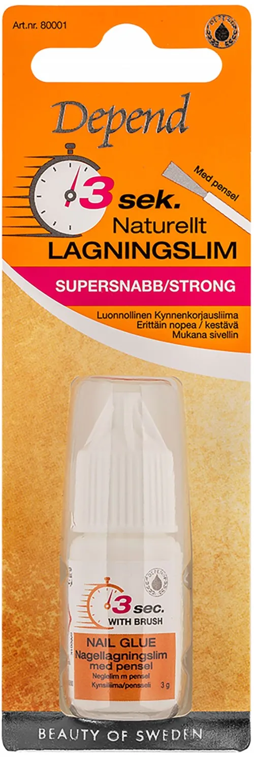 Depend 3 Sec. Natural Nail Glue With Brush