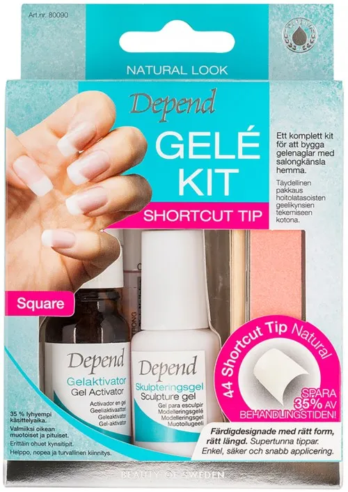 Depend Gel Kit Natural Look Shortcut Tip