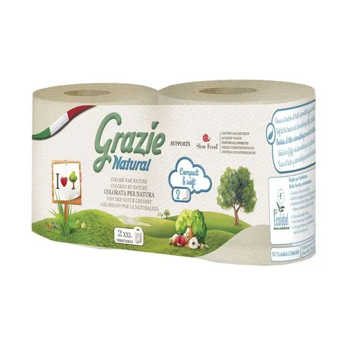 Grazie Natural Horizontales Toilettenpapier Xxl - 2 Rollen