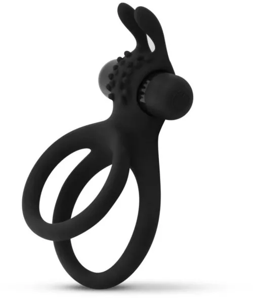 EasyToys Vibrating Double Cock Ring - Bunny