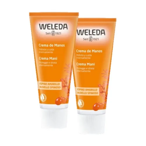 Weleda Duplo Sanddorn Feuchtigkeitsspendende Handcreme