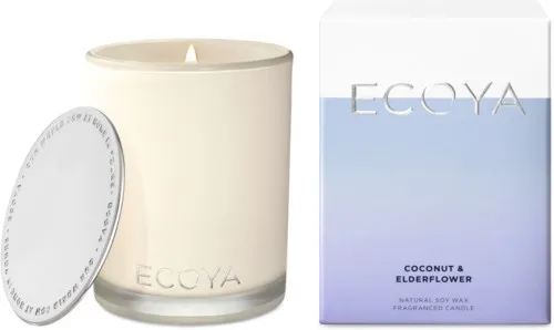 Ecoya Coconut & Elderflower Fragranced Candle 400 g