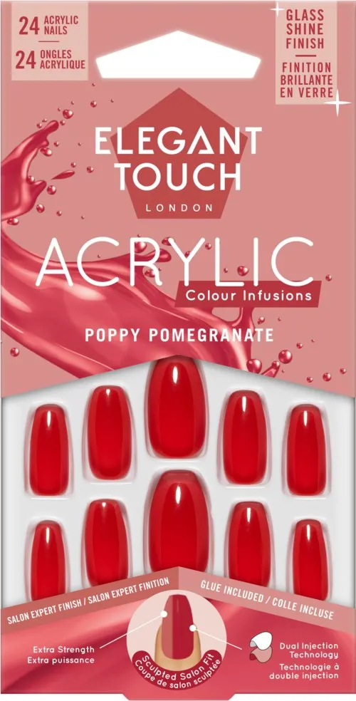 Elegant Touch Colour Acrylics Poppy Pomegranate