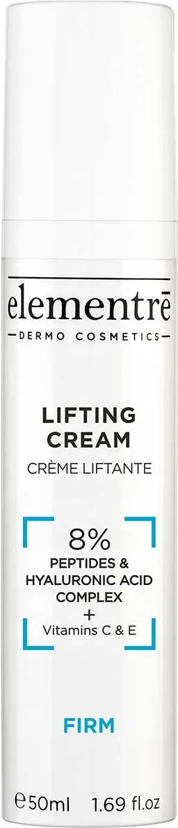 elementrē Lifting Cream 8% Peptides & Hyaluronic Acid 50 ml