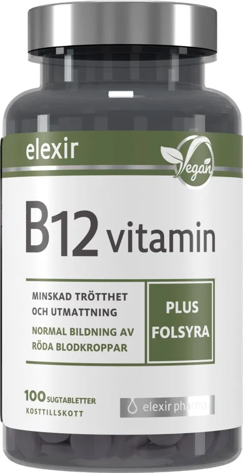 Elexir Pharma Vitamin B12 Vegan 100 St.