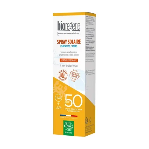 Bioregena Sonnenspray Kinder empfindliche Haut SPF50 Bio