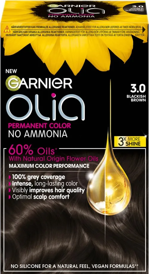 Garnier Olia Permanent Color 3.0 Blackish Brown