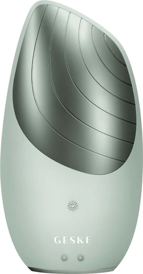 Geske 6 in 1 Sonic Thermo Facial Brush Green