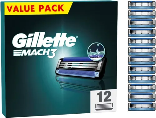 Gillette Mach3 Men’s Razor Blade Refills 12 Count