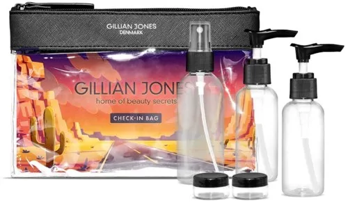 Gillian Jones Beauty Check-In Bag with Bottles Black