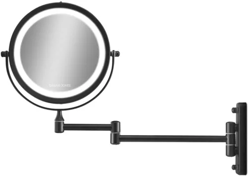 Gillian Jones Double-sided Wall Mirror with LED light Black