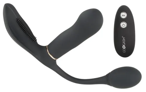GoGasm Pussy & Ass Vibrator Black