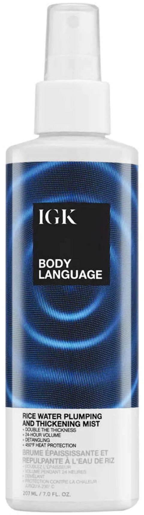 IGK Body Language Rice Water Plumping and Thickening Mist 207 ml