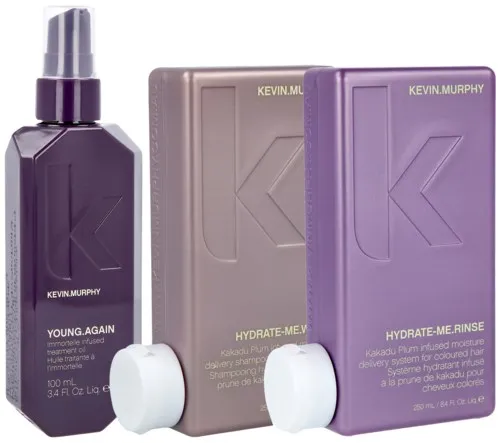 Kevin Murphy Hydrate Me Bundle Wash 250 ml & Rinse 250 ml & Oil 100 ml