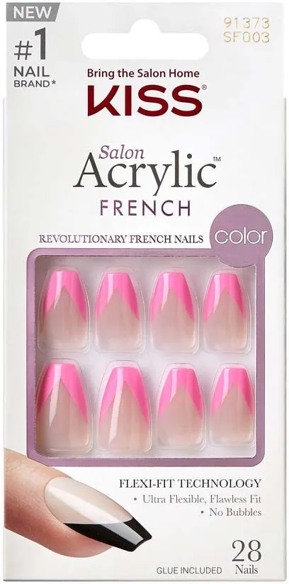 Kiss Acrylic French Color Squared