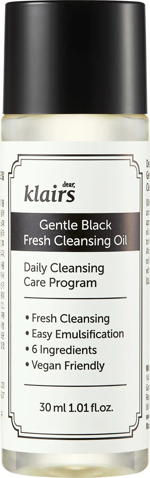 Klairs Gentle Black Fresh Cleansing Oil 30 ml