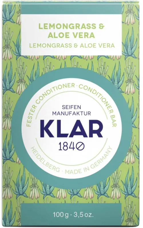Klar Seifen Lemongrass & Aloe Vera Conditioner Bar 100 g