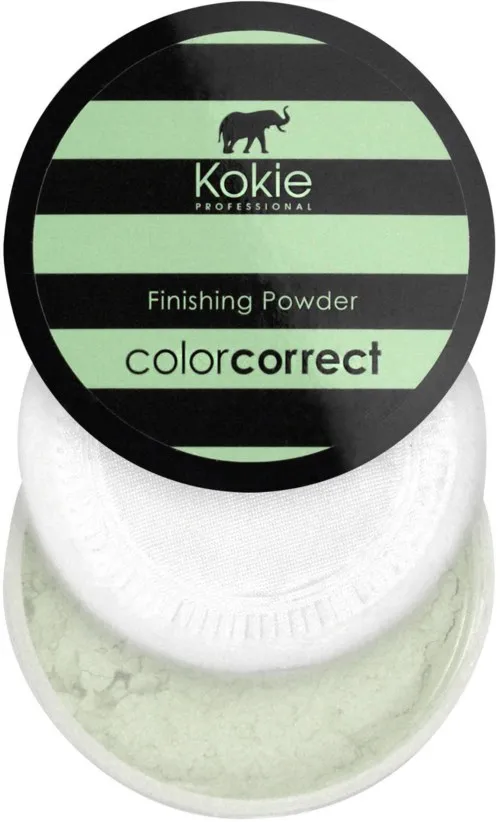Kokie Cosmetics Color Correct Setting Powder Green - Redness Correction