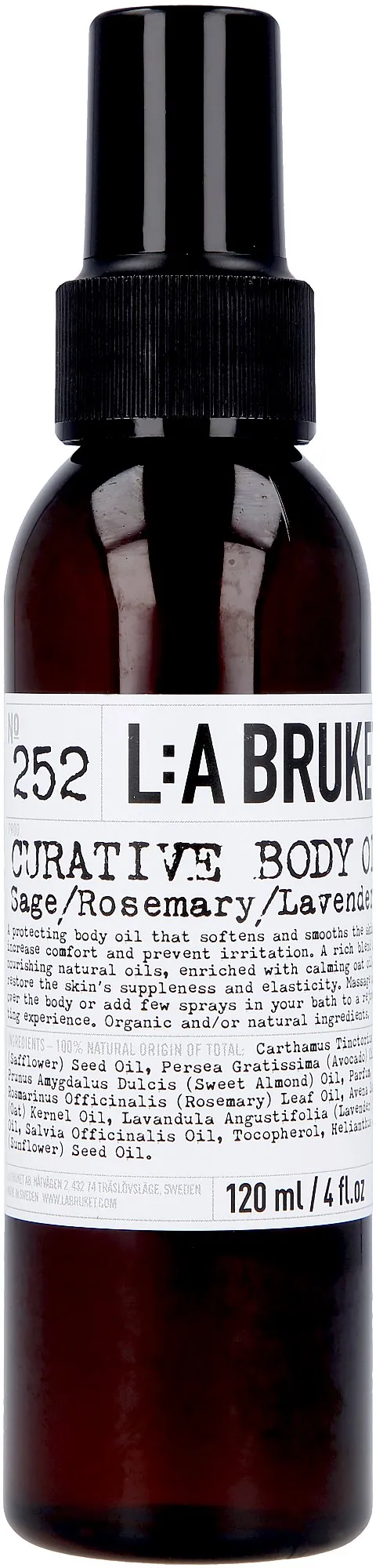 L:a Bruket Curative Body Oil Sage, Rosemary & Lavender 120 ml