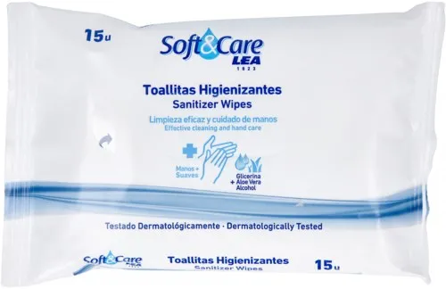 LEA Soft and Care Sanitizer Swipes