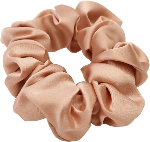 Lenoites Mulberry Silk Scrunchie Rose Gold