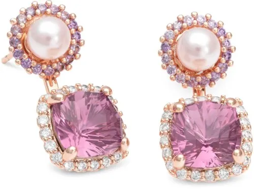 Lily and Rose Colette earrings Amethyst pink